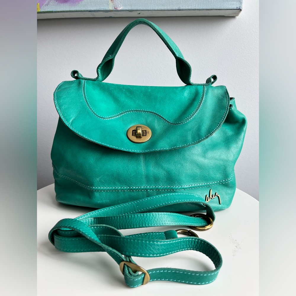 Vélez Turquoise Leather Cross body Bag from Colombia 🇨🇴